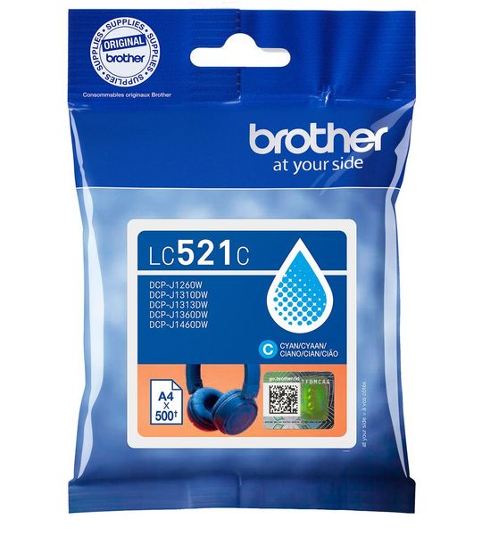 Brother LC-521C cyaan