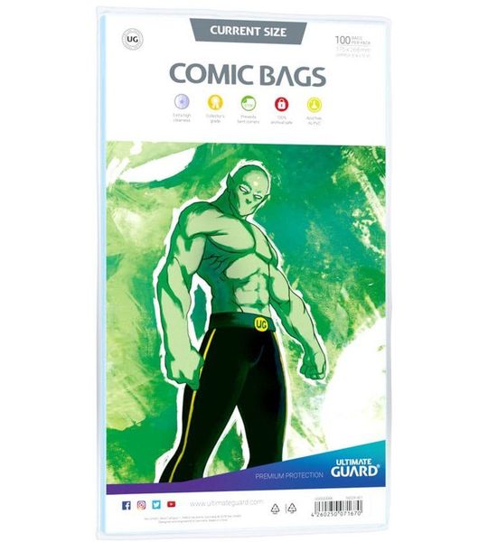 Ultimate Guard Comic Bags Current Size (100x) [UGD020008]