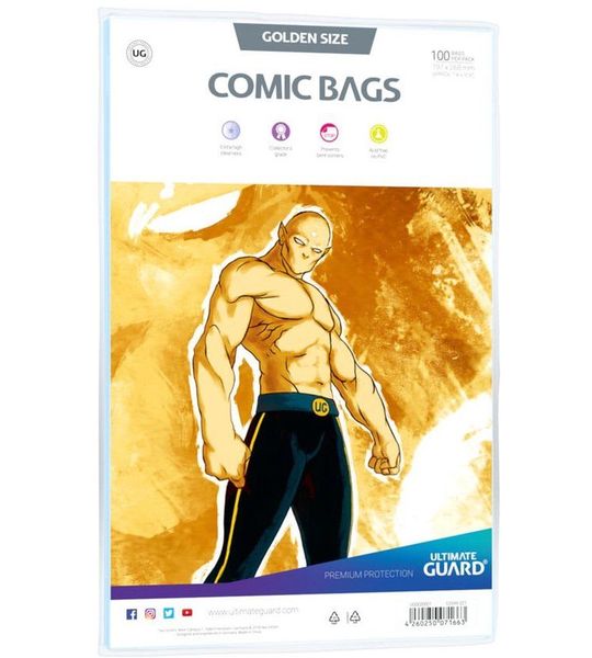 Ultimate Guard Comic Bags Golden Size (100x) [UGD020007]