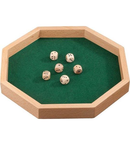 Philos Dobbelsteenbak Hout Octagon - Pitjesbak