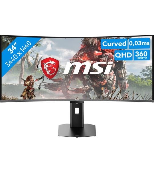 MSI Mpg 341cqr Qd-oled X36 - 34 Inch Uwqhd 3440 X 1440 Pixels Oled (organic Light-emitting Diode)