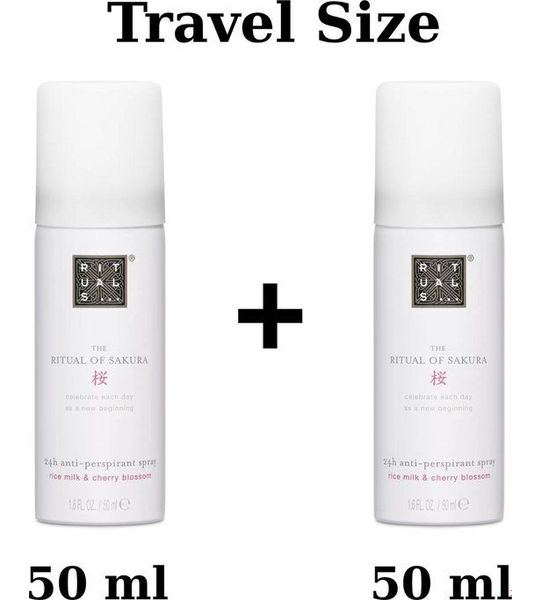 Rituals of Sakura - Travel Anti Perspirant Spray 2 x 50 ml = 100 ml Deodorant