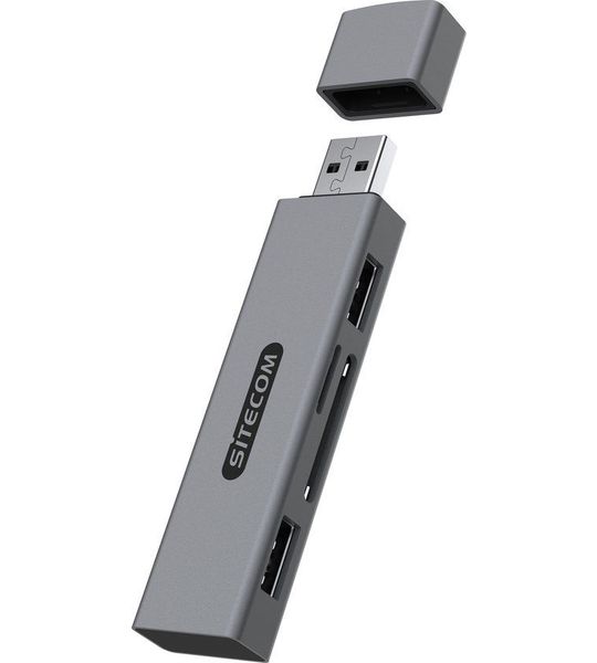 Sitecom Usb-stick-kaartlezer + Usb-hub