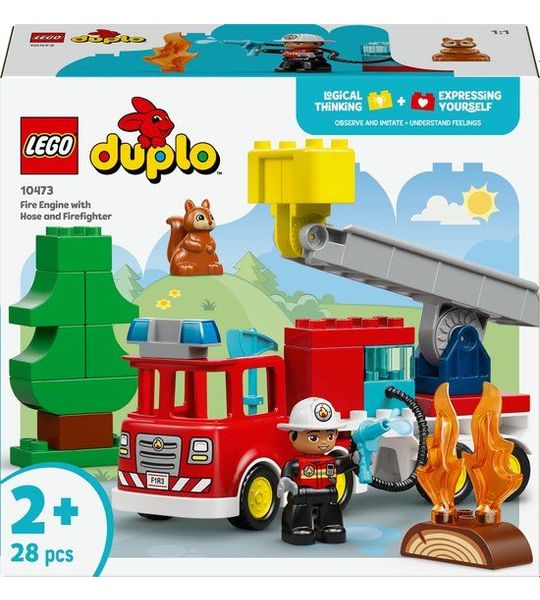 LEGO DUPLO 10473 Brandweertruck met slang en brandweerman