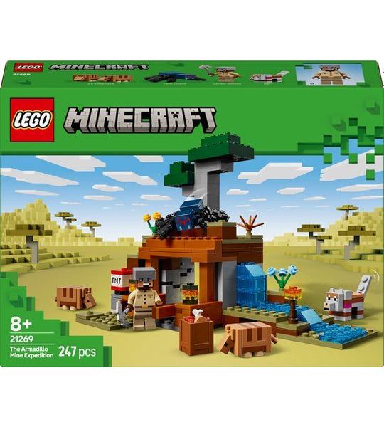 LEGO Minecraft De gordeldieren bij de mijn - 21269