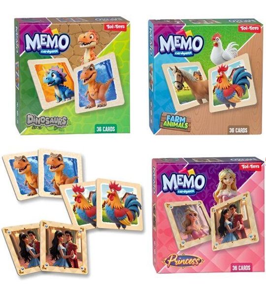 Toi-Toys Geheugenspel Memo 36-delig