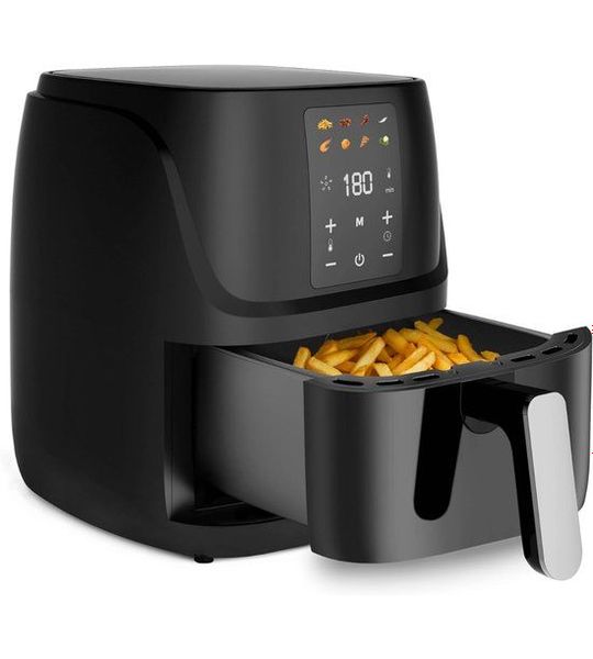YOR® Mini airfryer - Airfryer - Airfryer klein - Zwart - ‎40cm x 33cm x 33cm