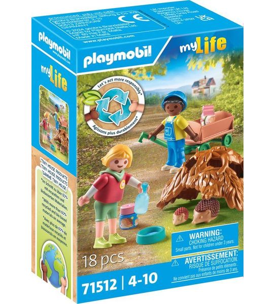 PLAYMOBIL My Life Zorgen voor de egelfamilie - 71512