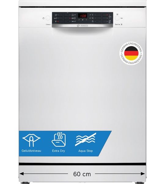 Bosch SMS26AW01F Vrijstaande vaatwasser Wit