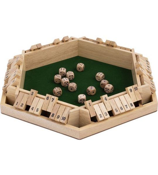 Shut the box (6 spelers) - Rubberhout