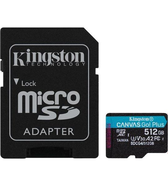 Kingston SDCG4/512GB Micro SD-kaart Zwart