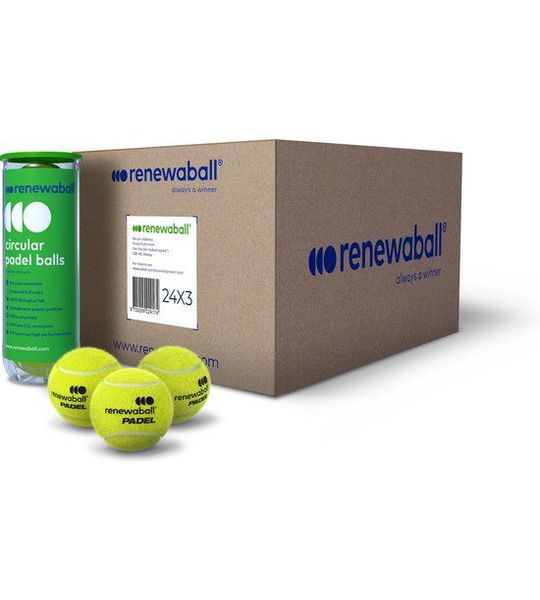 Renewaball - box 24x3 padel balls