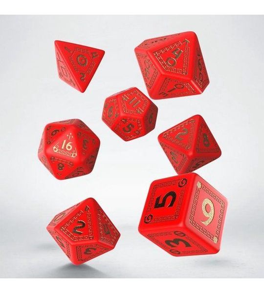 Polydice Set Q-Workshop Runequest Red Gold
