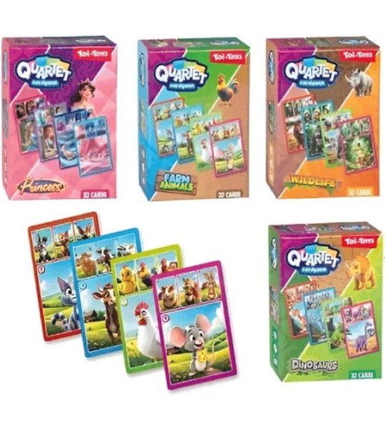 Toi-Toys Kaartspel Kwartet 32 kaarten