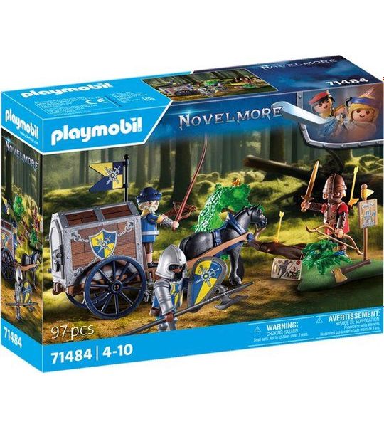 PLAYMOBIL Novelmore Overval op transportwagen - 71484