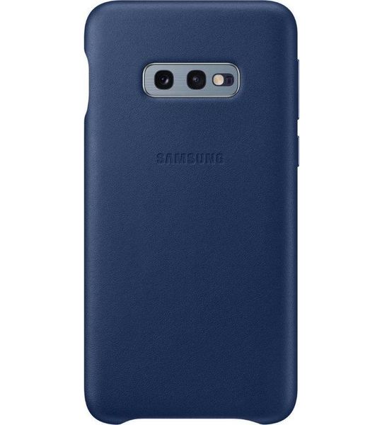Samsung Galaxy S10e Leather Cover Blauw