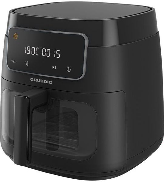 Grundig FRY 7320 Enkel 7,6 l Vrijstaand 1900 W Heteluchtfriteuse Zwart