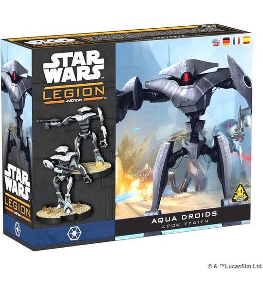 Star Wars Legion - Aqua Droid Unit Expansion – Unpainted Requires Assembly
