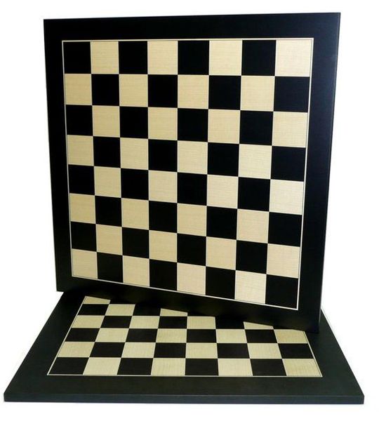 HOT Games Schaakbord Zwart/Ahorn Ingel. V.40 mm.38 cm.