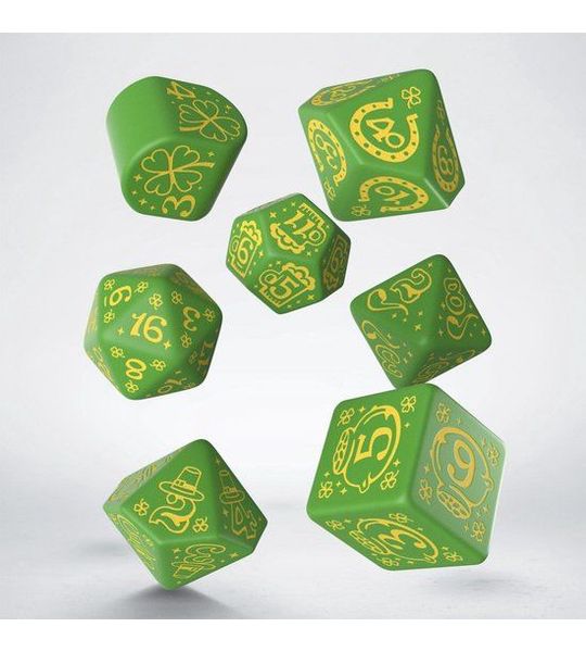 Q-Workshop St. Patrick Dice Set - Lucky Charm (7)