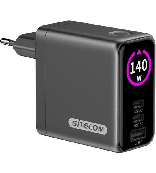 Sitecom 140w Pd-wandlader Met Led-display Wandlader