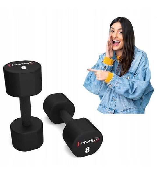Halterset 2x8kg TPU Gecoat - Duurzaam en comfortabel fitnessen
