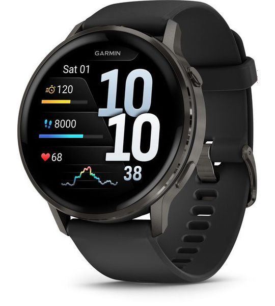 Garmin Venu 4 45mm Zwart/zwart Smartwatch Zwart