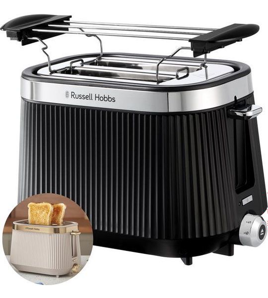 Russell Hobbs Brontë 2 Snedes Broodrooster Zwart