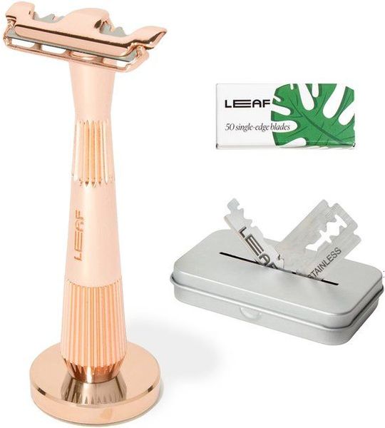 Leaf Shave | The Thorn Razor Rose Gold | Complete Set