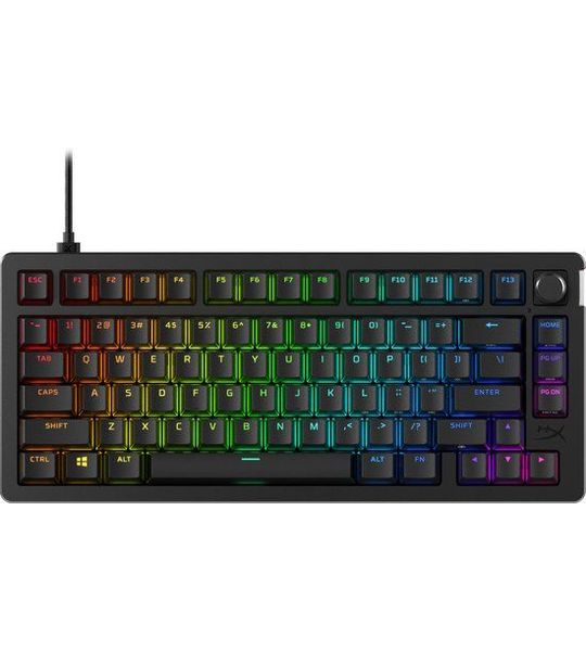 HyperX Alloy Rise 75% Bedraad Gamingtoetsenbord Zwart