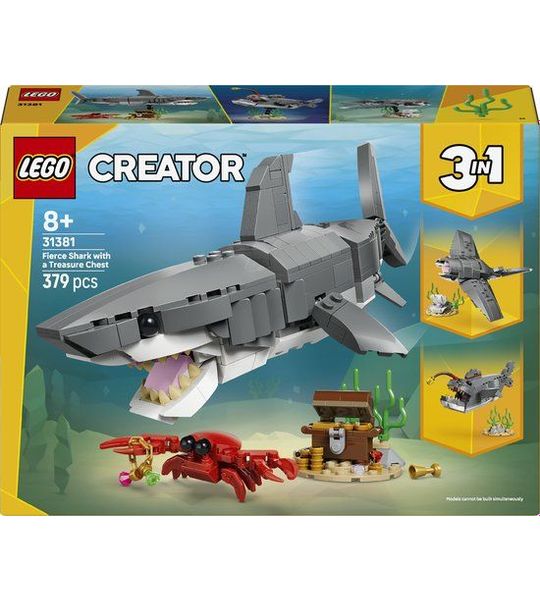 LEGO Creator 31381 Woeste haai met schatkist