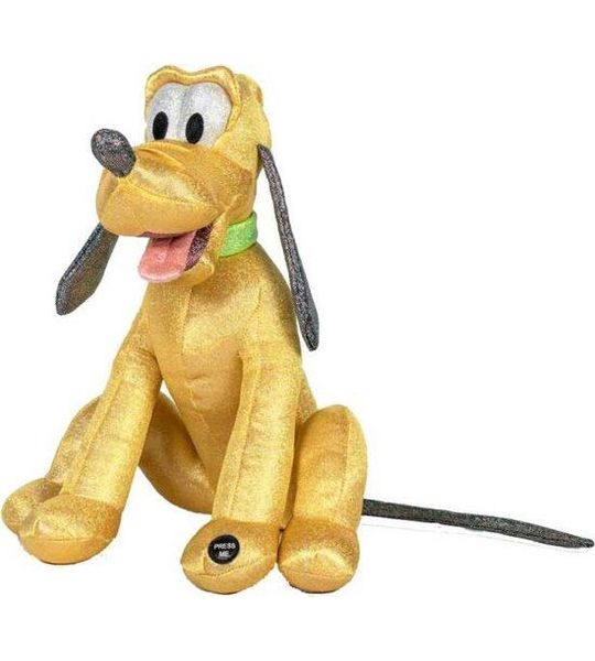 100 jaar Disney - Pluche 28cm met glitter en geluid - Pluto