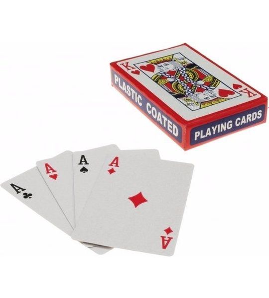 Speelkaarten set - 1x pakje met 54 kaarten - met plastic coating