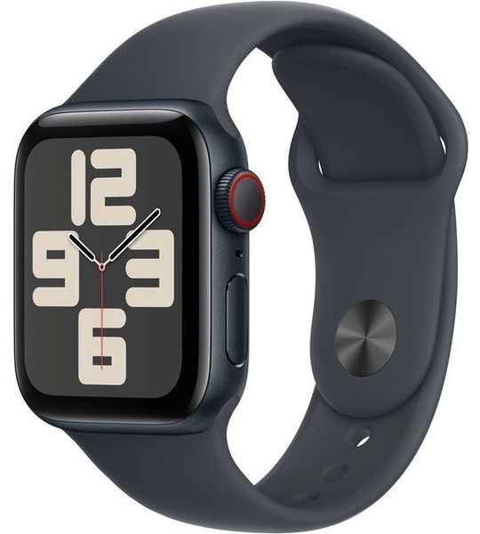 Apple Watch SE 2024 4G 40mm Midnight Sportband M/L