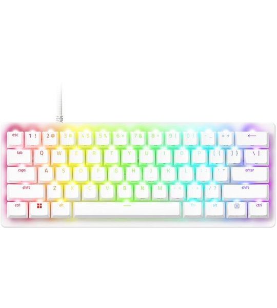 Razer Huntsman V3 Pro Mini Keyboard - White Us Qwerty Layout Bedraad Gamingtoetsenbord Zwart