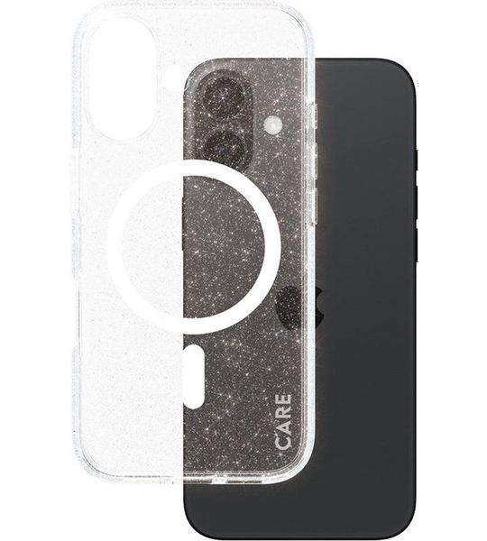 CARE Flagship Case Urban Combat Star Lit Met Wit Magsafe Telefoonhoesje Voor Apple Iphone 2024 6.1'' Transparant