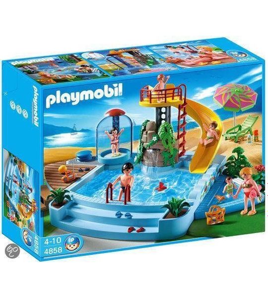 Playmobil Openluchtzwembad Met Glijbaan - 4858