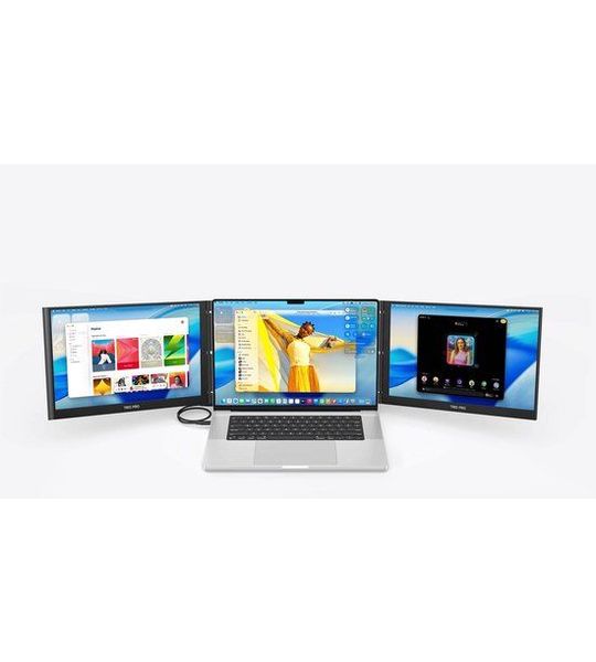 Mobile Pixels Trio 3 Pro Dual Laptop Monitor - 14.1 Inch Qhd 2240 X 1400 Ips (in-plane Switching)