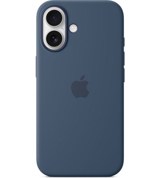Apple Silicone Magsafe Cover Voor Apple Iphone 16 Denim