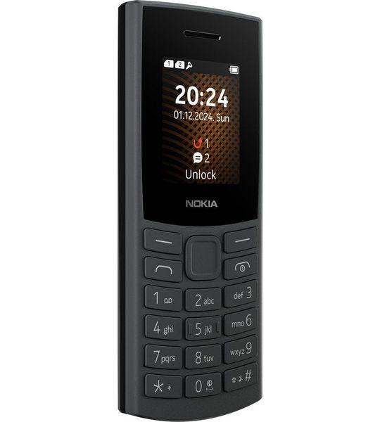 Nokia 105 4g Charcoal - 128 Mb Grijs