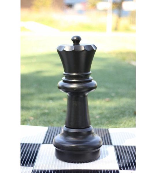 Schaakstuk, Koningin 60 cm, zwart XL Outdoor Zwart Klasse en Geweldig