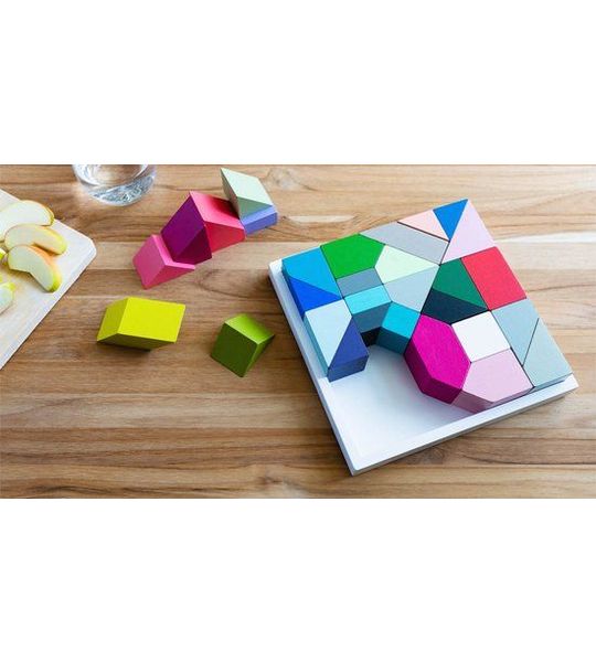 Remember - Spel Houten Blokken - Beukenhout - Multicolor