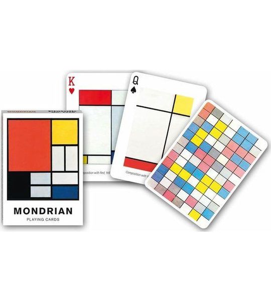 Piatnik speelkaarten Mondriaan - kaartspel voor kinderen en volwassenen.