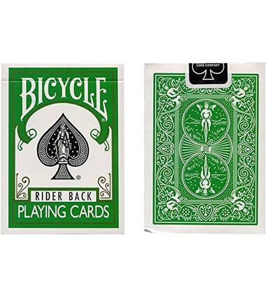 Bicycle Rider Back Groene Speelkaarten - Standaard Deck