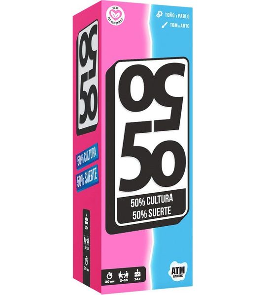 Asmodee 50 50, Kaartspel, Leren, 14 jaar, 30 min
