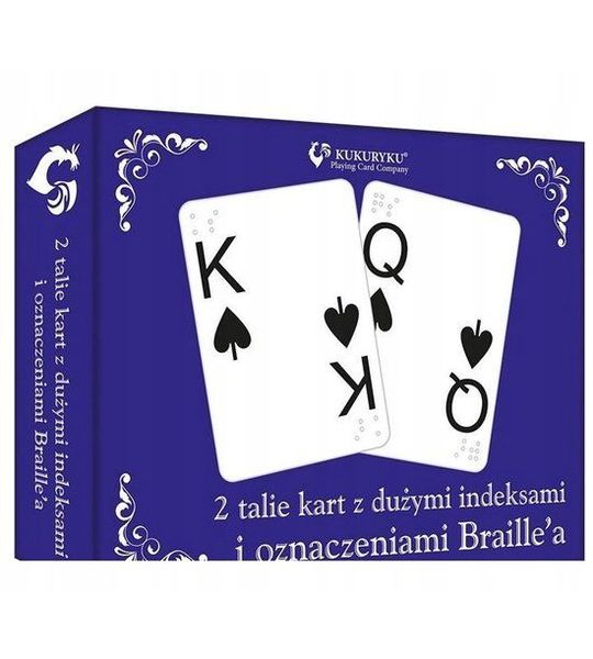 Speelkaarten met Big Clues in Braille - Traditioneel Spel