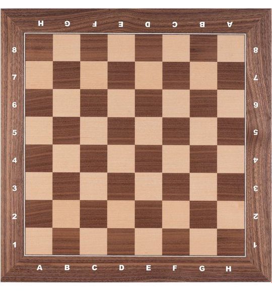 Schaakbord esdoorn / accacia ingelegd 50 x 50 cm - Longfield Games