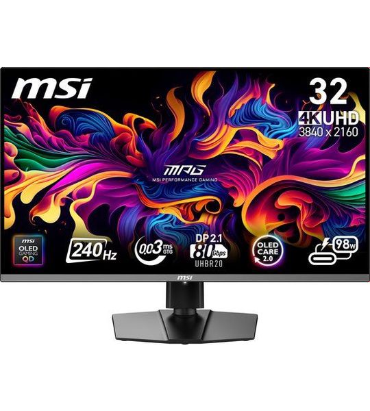MSI Mpg 322urx Qd-oled - 31.5 Inch 3840 X 2160 (ultra Hd 4k) 0.03 Ms 240 Hz