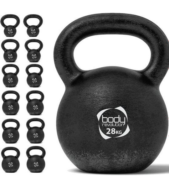 Kettlebell 28kg Gietijzer – Thuis Fitnessgewicht