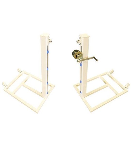 Set Aluminium Tenis Poles Tenis Movables 80x80mm Square Section